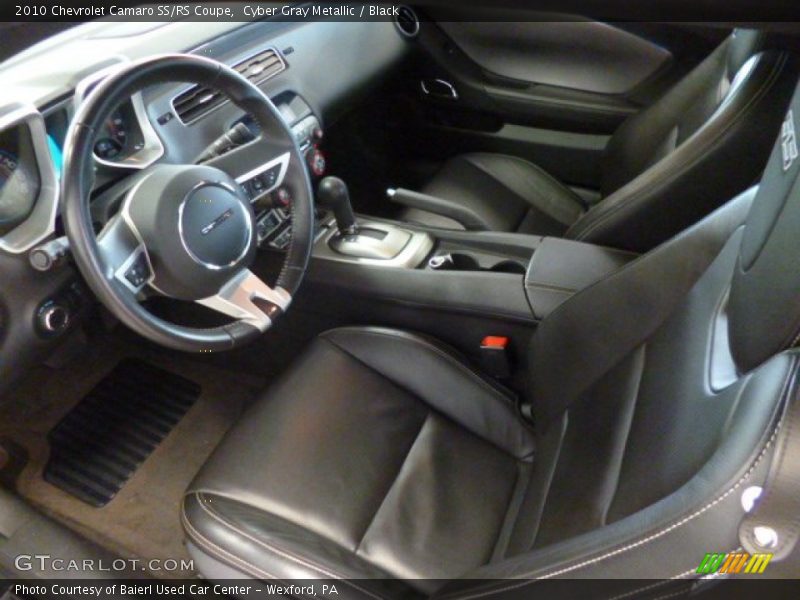Cyber Gray Metallic / Black 2010 Chevrolet Camaro SS/RS Coupe
