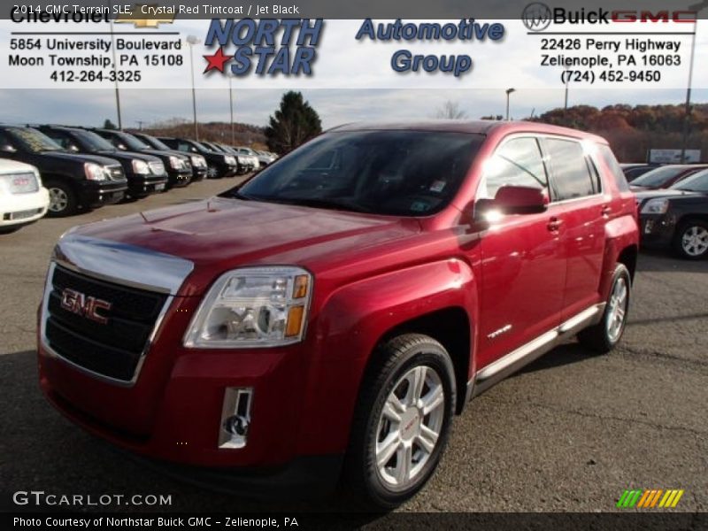 Crystal Red Tintcoat / Jet Black 2014 GMC Terrain SLE