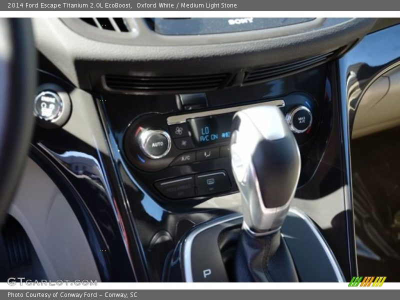 Oxford White / Medium Light Stone 2014 Ford Escape Titanium 2.0L EcoBoost