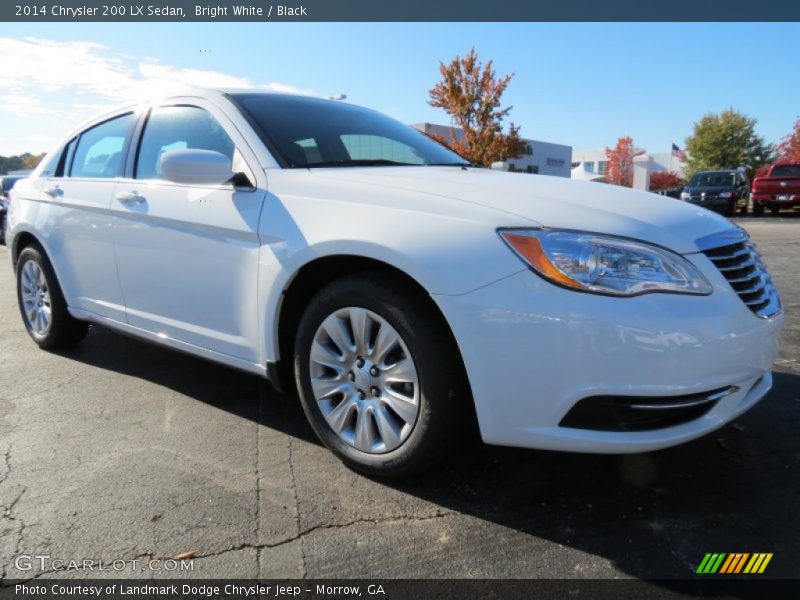 Bright White / Black 2014 Chrysler 200 LX Sedan