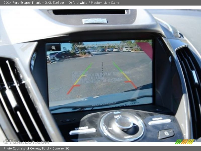 Oxford White / Medium Light Stone 2014 Ford Escape Titanium 2.0L EcoBoost