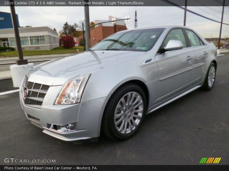 Radiant Silver Metallic / Light Titanium/Ebony 2010 Cadillac CTS 4 3.6 AWD Sedan
