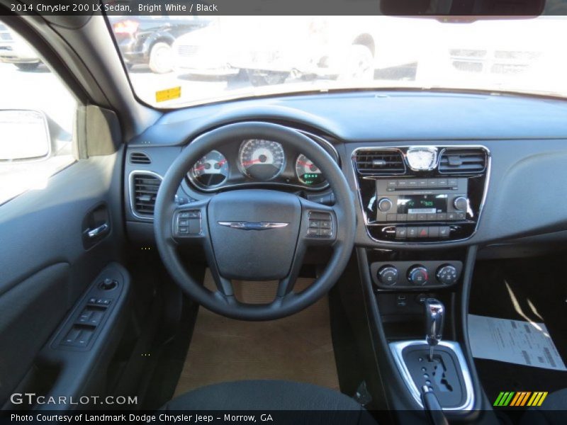 Bright White / Black 2014 Chrysler 200 LX Sedan