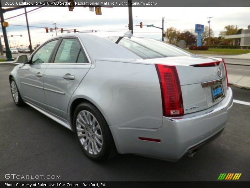 Radiant Silver Metallic / Light Titanium/Ebony 2010 Cadillac CTS 4 3.6 AWD Sedan