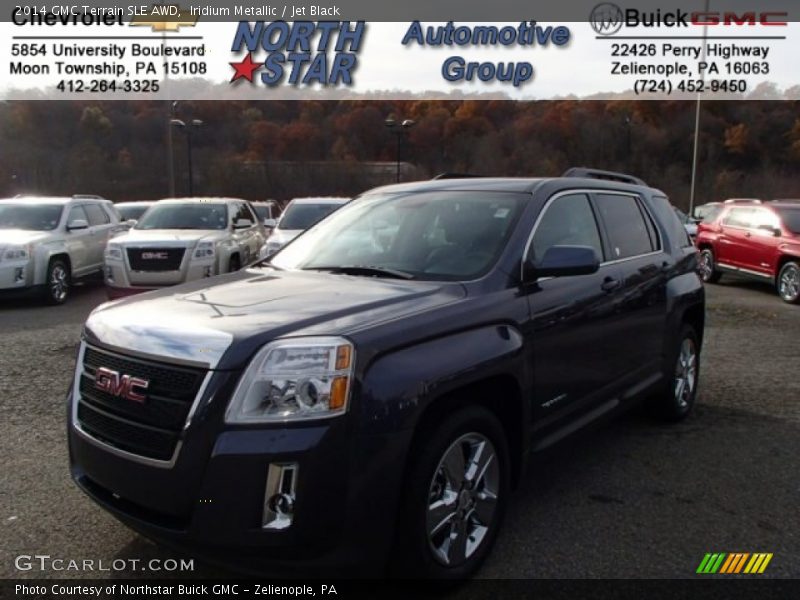 Iridium Metallic / Jet Black 2014 GMC Terrain SLE AWD