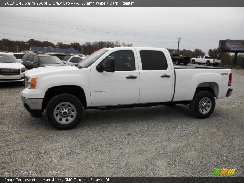 Summit White / Dark Titanium 2013 GMC Sierra 2500HD Crew Cab 4x4