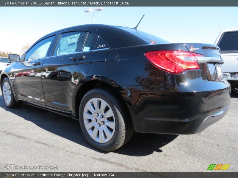 Black Clear Coat / Black/Light Frost Beige 2014 Chrysler 200 LX Sedan