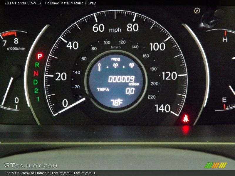 Polished Metal Metallic / Gray 2014 Honda CR-V LX