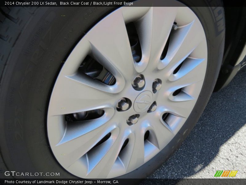 Black Clear Coat / Black/Light Frost Beige 2014 Chrysler 200 LX Sedan