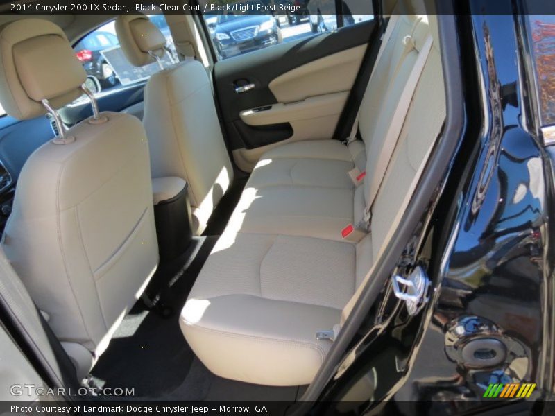 Black Clear Coat / Black/Light Frost Beige 2014 Chrysler 200 LX Sedan