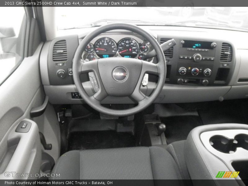 Summit White / Dark Titanium 2013 GMC Sierra 2500HD Crew Cab 4x4