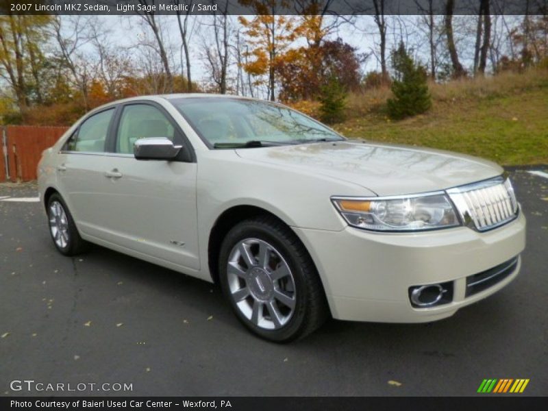 Light Sage Metallic / Sand 2007 Lincoln MKZ Sedan