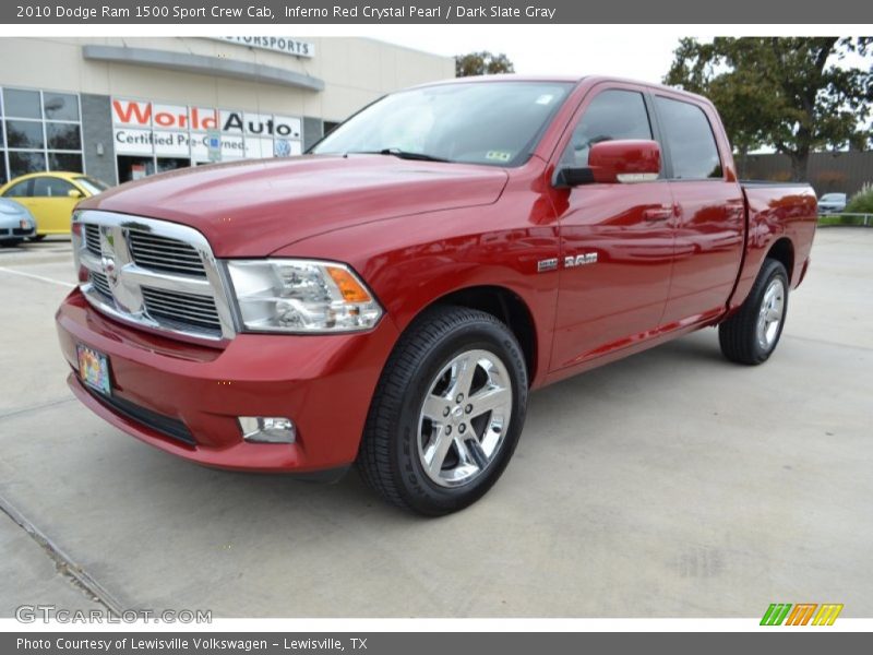 Inferno Red Crystal Pearl / Dark Slate Gray 2010 Dodge Ram 1500 Sport Crew Cab