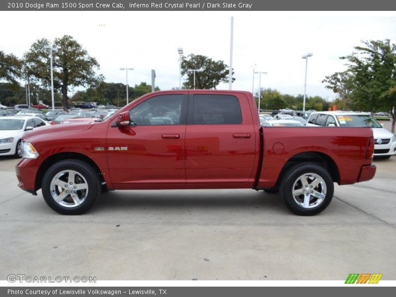 Inferno Red Crystal Pearl / Dark Slate Gray 2010 Dodge Ram 1500 Sport Crew Cab