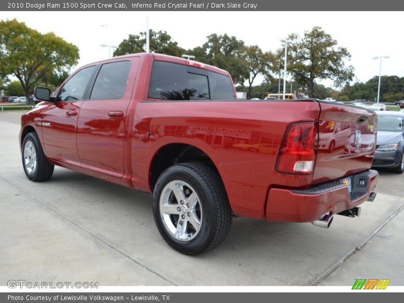 Inferno Red Crystal Pearl / Dark Slate Gray 2010 Dodge Ram 1500 Sport Crew Cab