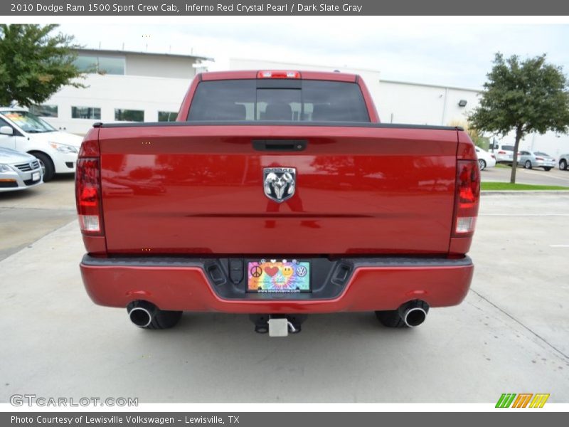 Inferno Red Crystal Pearl / Dark Slate Gray 2010 Dodge Ram 1500 Sport Crew Cab