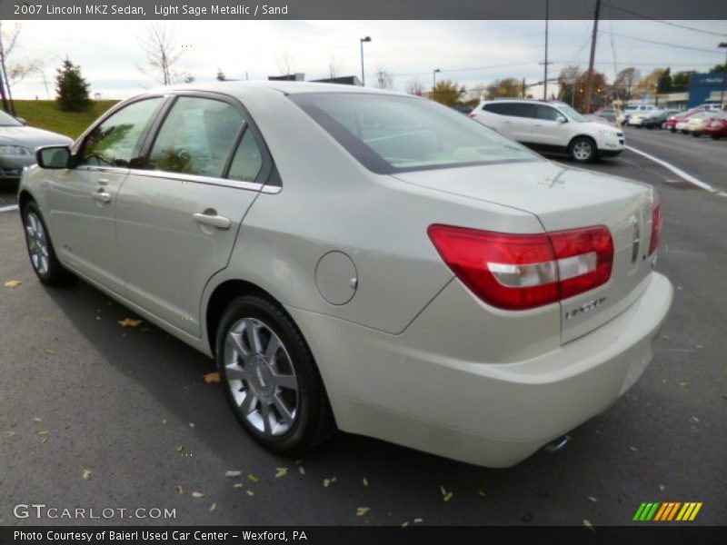 Light Sage Metallic / Sand 2007 Lincoln MKZ Sedan