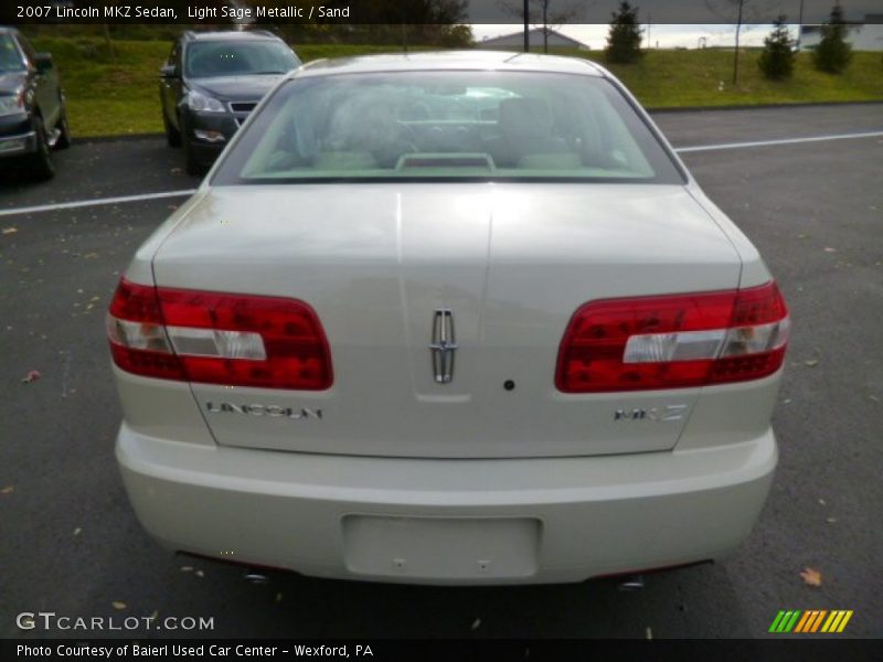 Light Sage Metallic / Sand 2007 Lincoln MKZ Sedan