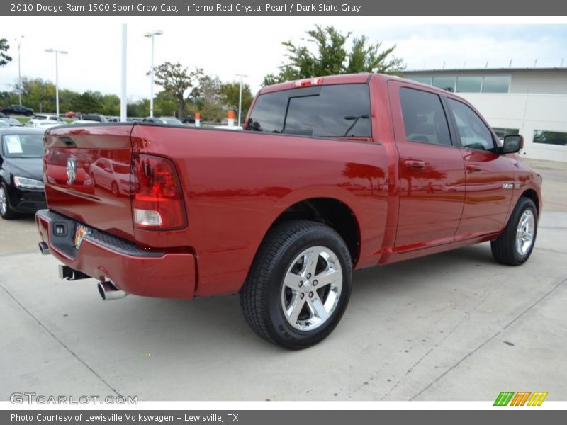 Inferno Red Crystal Pearl / Dark Slate Gray 2010 Dodge Ram 1500 Sport Crew Cab