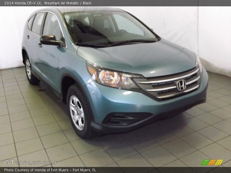 Mountain Air Metallic / Black 2014 Honda CR-V LX