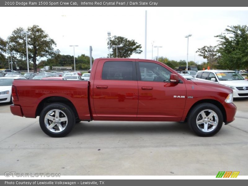 Inferno Red Crystal Pearl / Dark Slate Gray 2010 Dodge Ram 1500 Sport Crew Cab