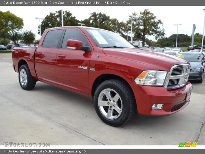 Inferno Red Crystal Pearl / Dark Slate Gray 2010 Dodge Ram 1500 Sport Crew Cab