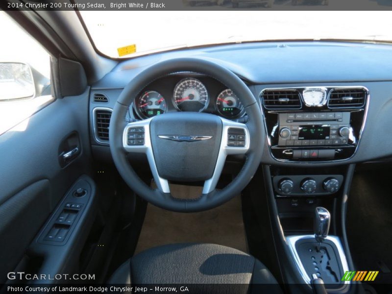 Bright White / Black 2014 Chrysler 200 Touring Sedan