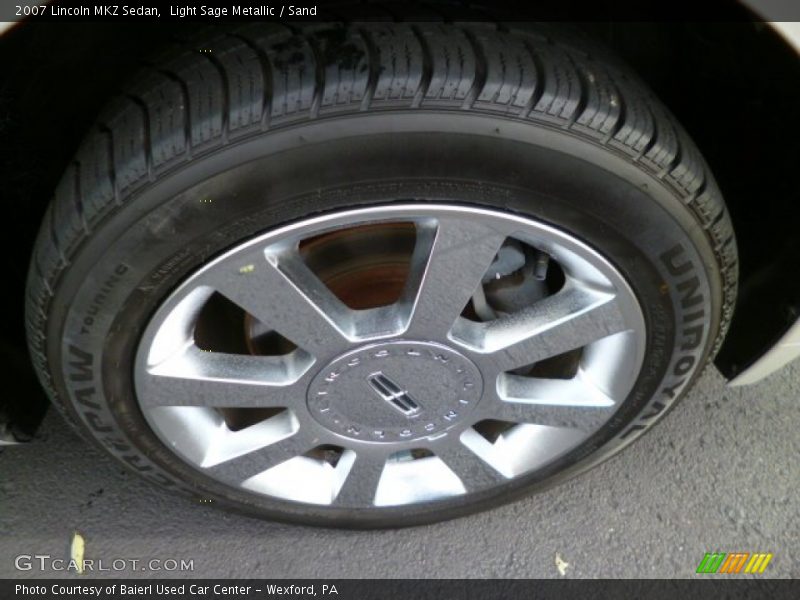 Light Sage Metallic / Sand 2007 Lincoln MKZ Sedan