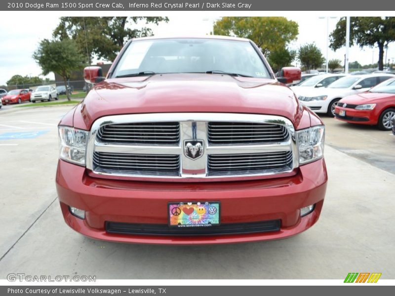 Inferno Red Crystal Pearl / Dark Slate Gray 2010 Dodge Ram 1500 Sport Crew Cab