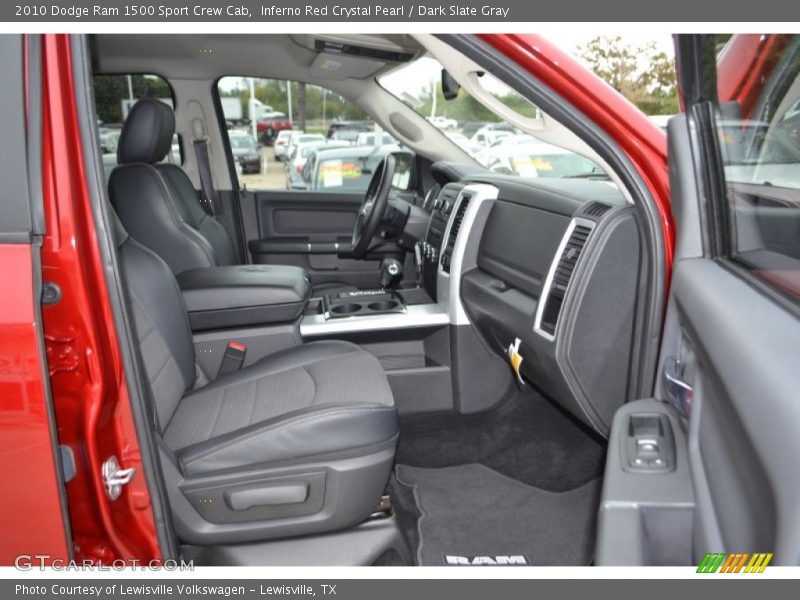 Inferno Red Crystal Pearl / Dark Slate Gray 2010 Dodge Ram 1500 Sport Crew Cab