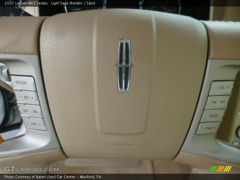 Light Sage Metallic / Sand 2007 Lincoln MKZ Sedan