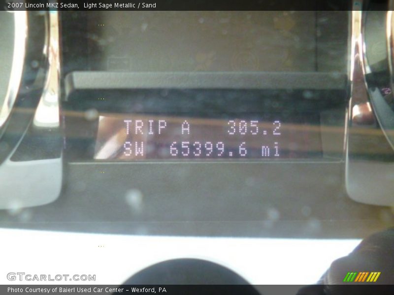 Light Sage Metallic / Sand 2007 Lincoln MKZ Sedan