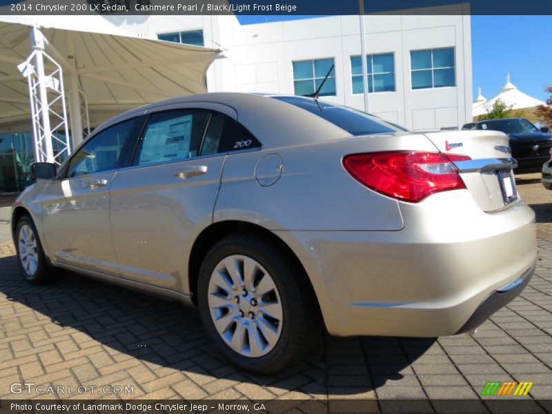 Cashmere Pearl / Black/Light Frost Beige 2014 Chrysler 200 LX Sedan