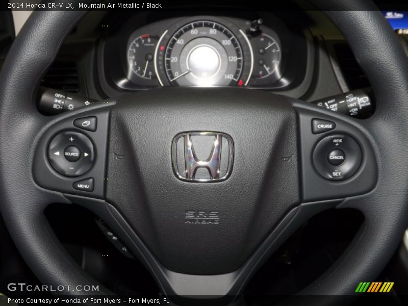 Mountain Air Metallic / Black 2014 Honda CR-V LX