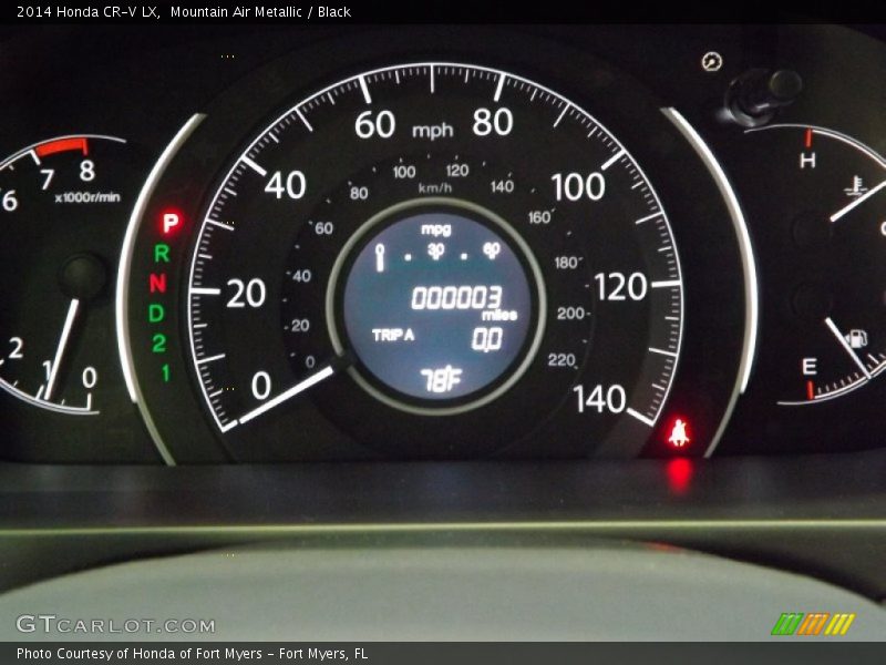 Mountain Air Metallic / Black 2014 Honda CR-V LX