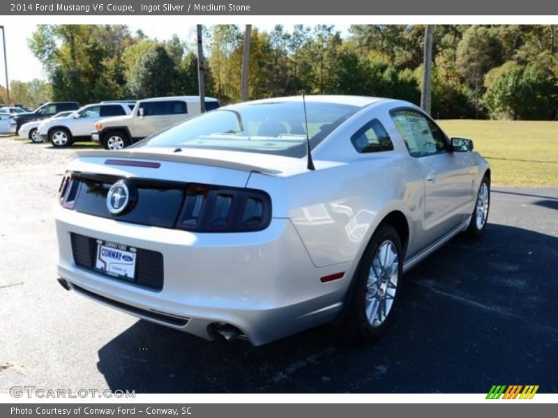 Ingot Silver / Medium Stone 2014 Ford Mustang V6 Coupe