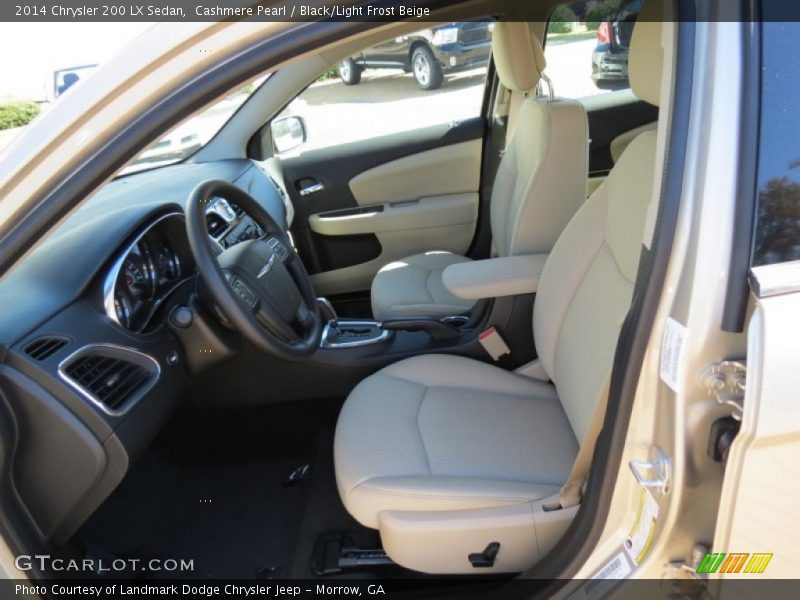 Cashmere Pearl / Black/Light Frost Beige 2014 Chrysler 200 LX Sedan