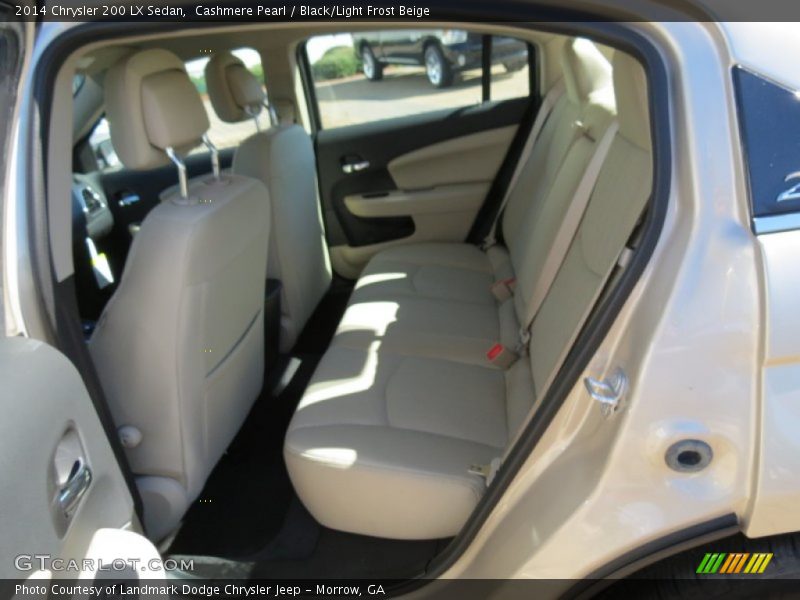 Cashmere Pearl / Black/Light Frost Beige 2014 Chrysler 200 LX Sedan
