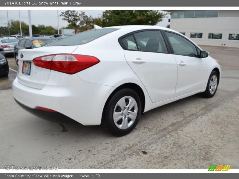 Snow White Pearl / Gray 2014 Kia Forte LX