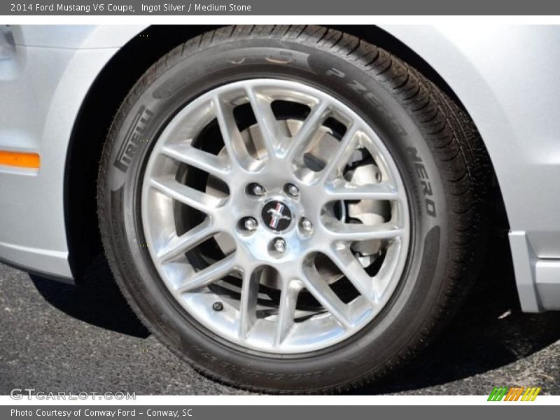 Ingot Silver / Medium Stone 2014 Ford Mustang V6 Coupe
