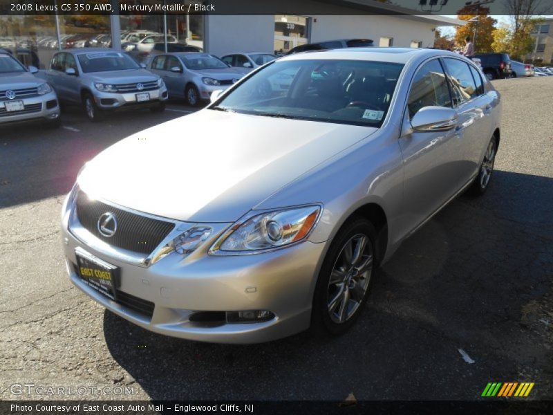 Mercury Metallic / Black 2008 Lexus GS 350 AWD