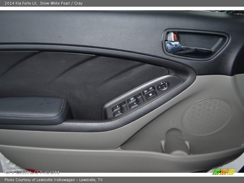 Snow White Pearl / Gray 2014 Kia Forte LX
