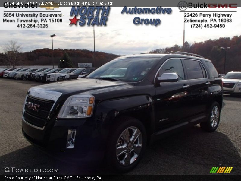 Carbon Black Metallic / Jet Black 2014 GMC Terrain SLE AWD