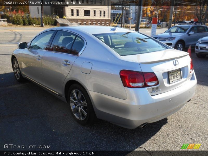 Mercury Metallic / Black 2008 Lexus GS 350 AWD