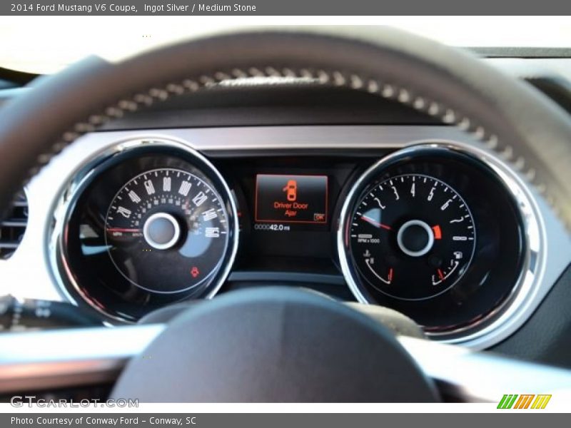 Ingot Silver / Medium Stone 2014 Ford Mustang V6 Coupe