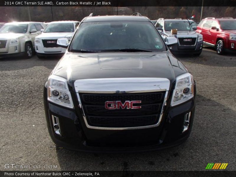 Carbon Black Metallic / Jet Black 2014 GMC Terrain SLE AWD
