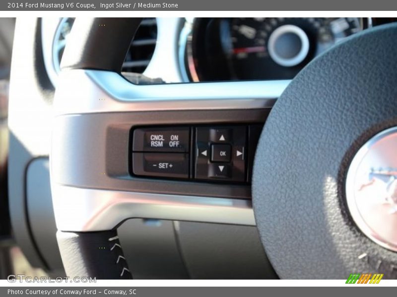 Ingot Silver / Medium Stone 2014 Ford Mustang V6 Coupe