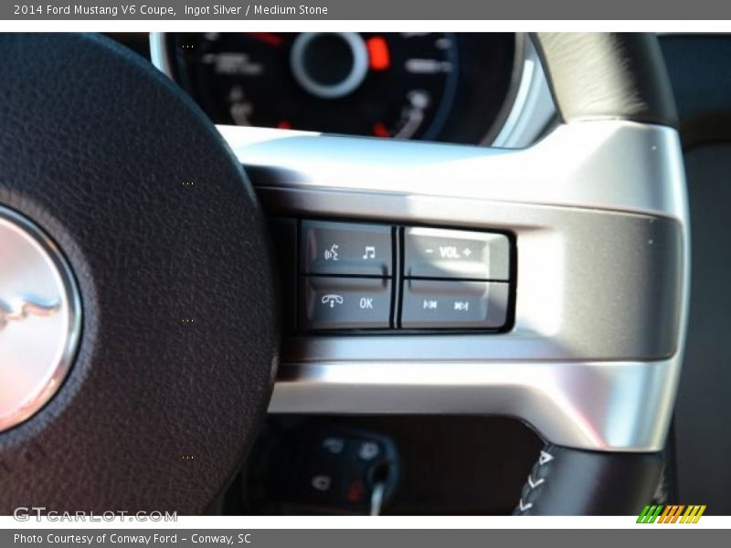 Ingot Silver / Medium Stone 2014 Ford Mustang V6 Coupe