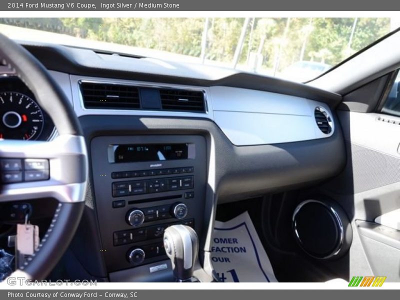 Ingot Silver / Medium Stone 2014 Ford Mustang V6 Coupe