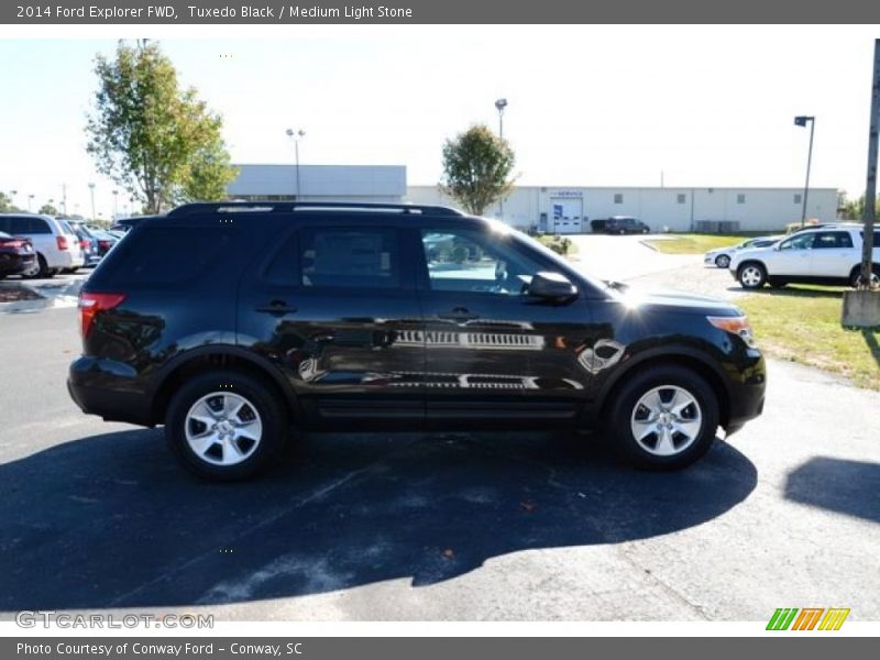 Tuxedo Black / Medium Light Stone 2014 Ford Explorer FWD